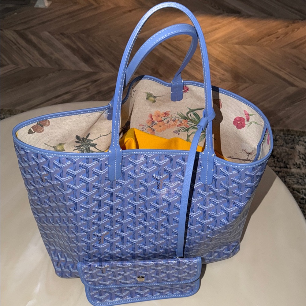 Goyard PM St. Louis Tote in Iris color with Pochette